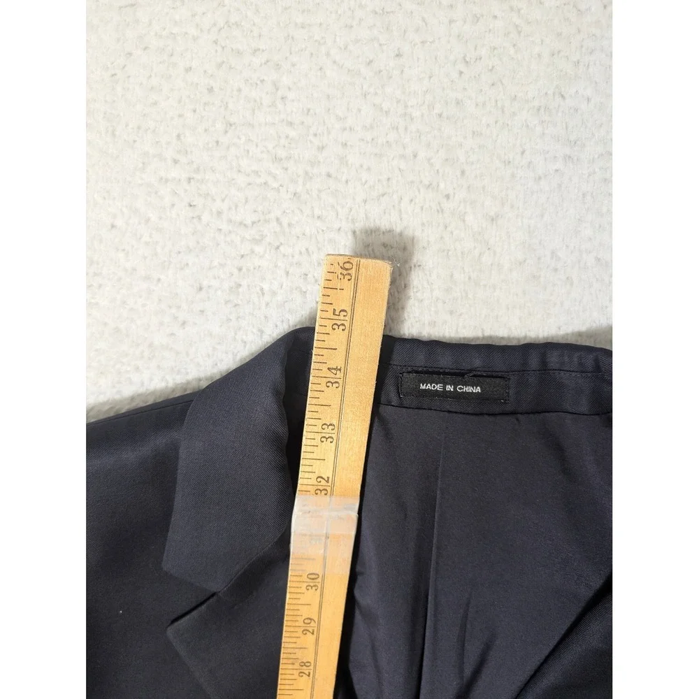 Lauren Ralph Lauren‎ Blazer Mens 46L Navy Blue 100% Wool Gold Button Coat